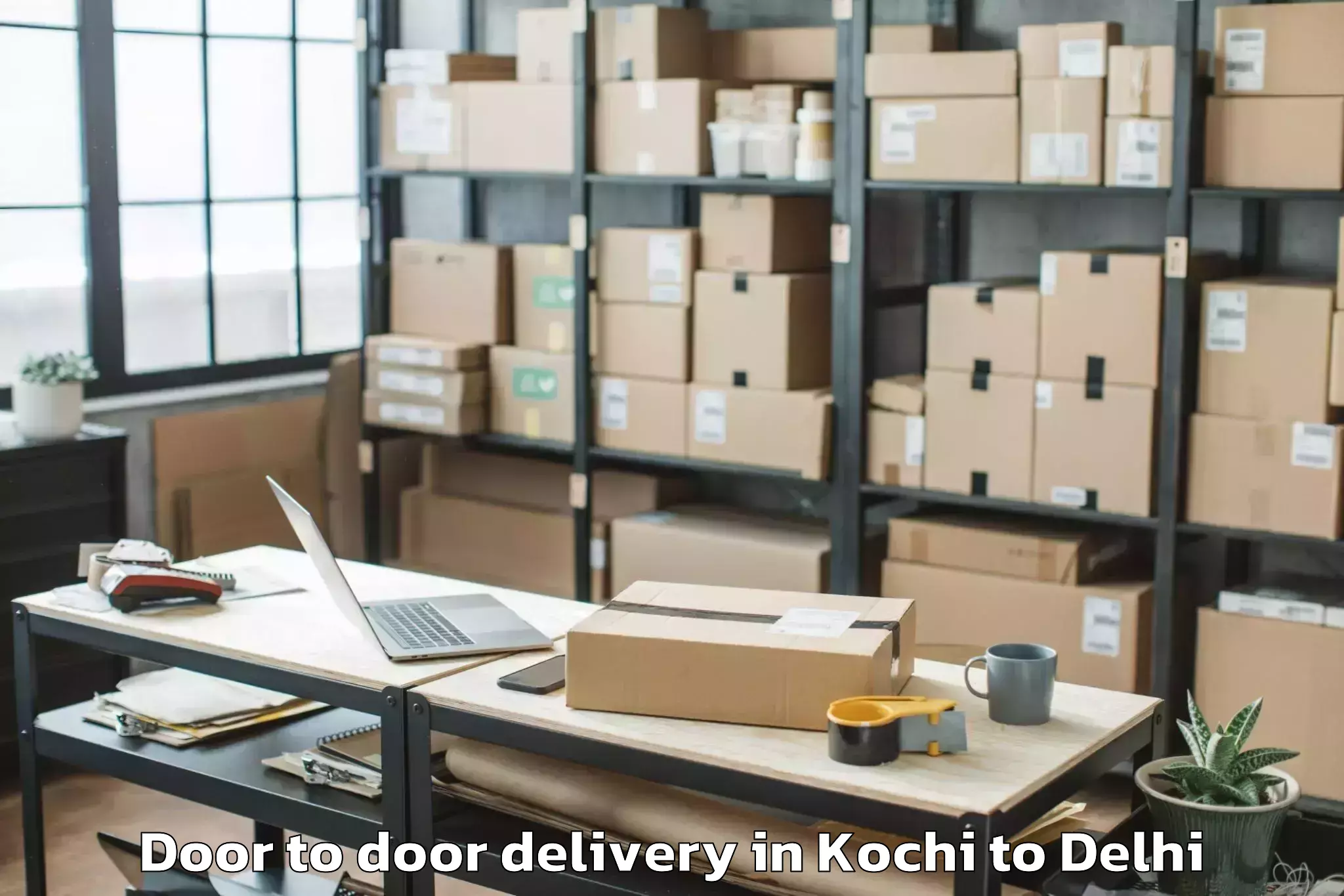 Affordable Kochi to Jmd Kohinoor Mall Door To Door Delivery